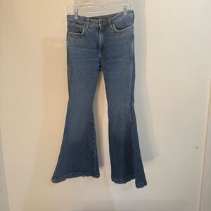 Wrangler Flare Jeans 28- Bell Bottom Y2K Western Festival Denim